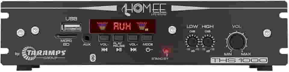 Amplificador Receiver Rádio Frequência Taramps THS 1000 Classe D Multi-Channel 100 W RMS Amplificador Residencial Comercial