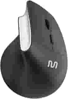 Mouse Sem Fio Ergonomico Vertical Clique Silencioso 1600dpi Preto Multi (Multilaser) - MO384