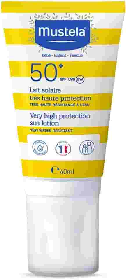 Mustela Solares Protetor Solar Infantil Loção Rosto E Corpo Fps 50+ 40 Ml