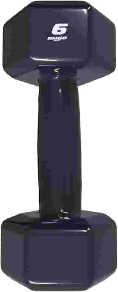 HALTER 6KG EMBORRACHADO SEXTAVADO PRETO