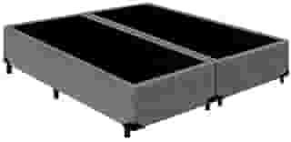 Cama Base Box King Bipartido Suede Blindado 42x193x203 (Cinza)