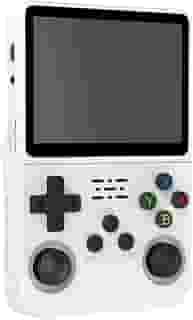 Console de jogos portátil retrô, console de videogame R36S de código aberto, sistema Linux, tela IPS de 3,5 polegadas, reprodutor de vídeo de bolso portátil com cartão TF 64G / 128G / 316 ( Color : Wh