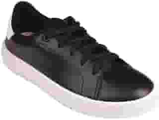 Tênis Casual Feminino Napa Preto Branco Moleca 5791.100