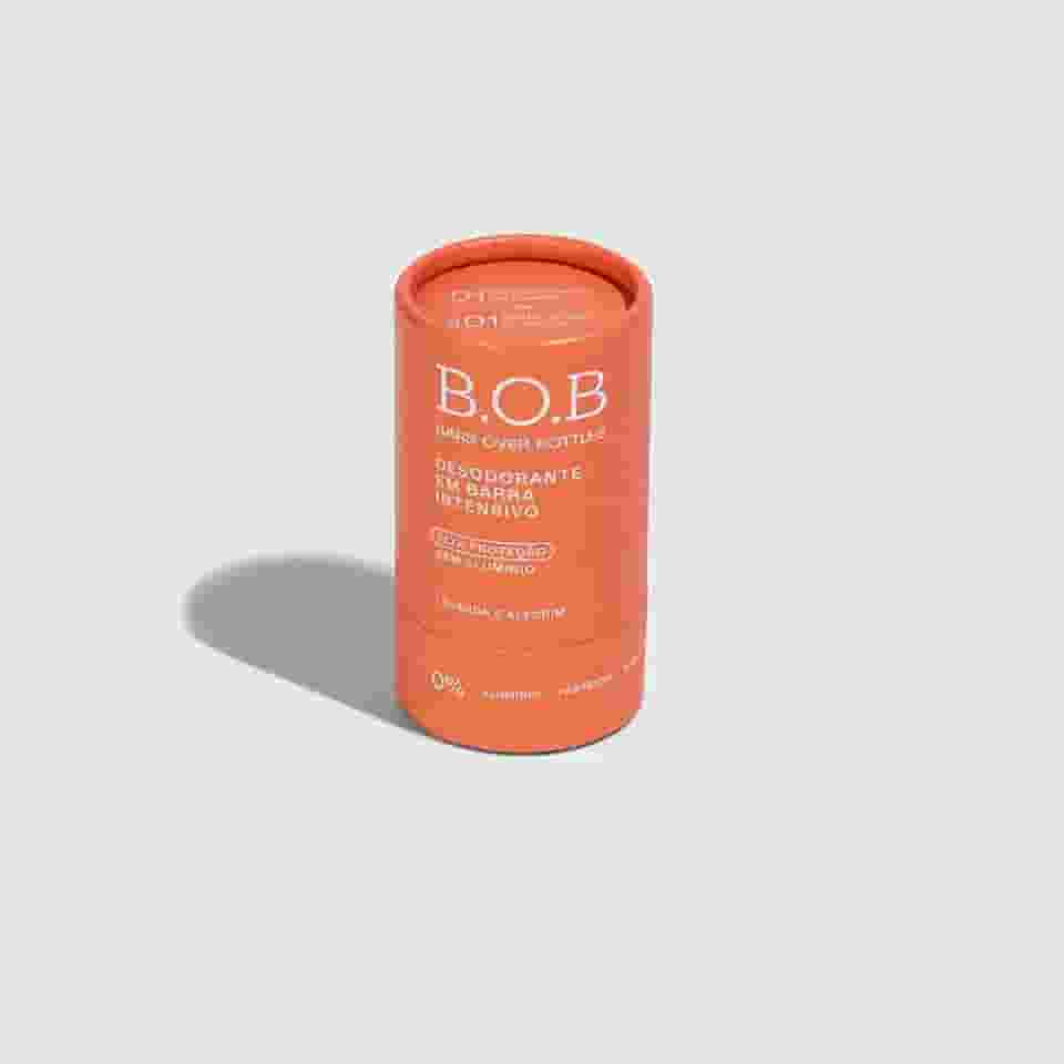Desodorante em Barra Intensivo Lavanda e Alecrim B.O.B | Alta Proteção, sem alumínio, natural, vegano, livre de crueldade, sustentável, livre de plástico, waterless, 0% álcool.