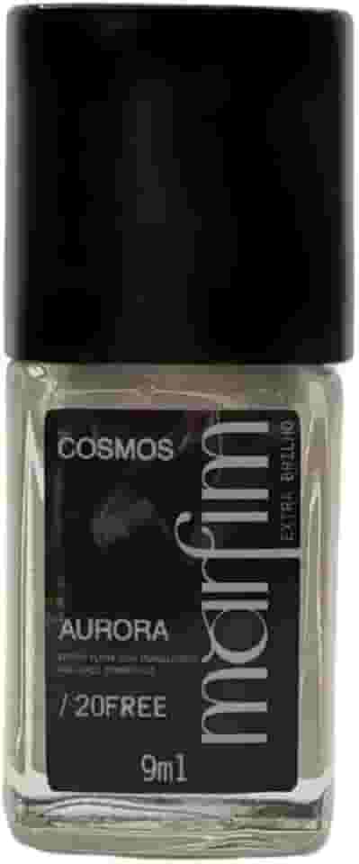 Extra Brilho Esmalte Cobertura Brilhante 9ml | Top Coat Gel, Longa Duração, Fixador 10 dias, 20FREE, Hipoalergênico - Coleção Cosmos Marfim (Aurora)