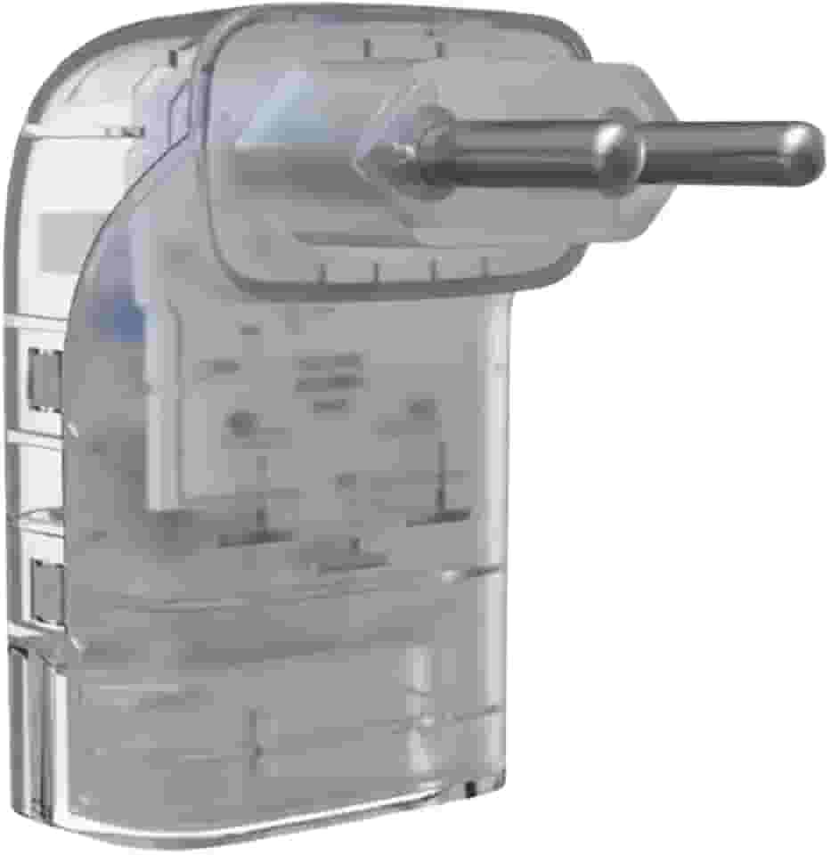 Protetor Contra Surtos Elétricos (DPS) CLAMPER 127/220V, 10 Amperes, 2 Pinos, para PC, PS5, Xbox, Smartphone, Monitor, Impressora, etc - iCLAMPER Pocket Fit 2P 10A Transparente LCF, Bivolt