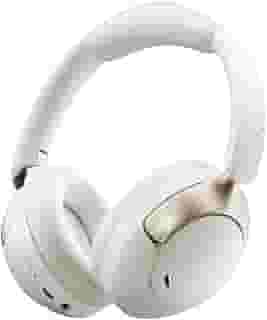QCY H3 PRO ANC Fone de Ouvido Bluetooth, Headphone ANC Adaptáveis, Cancelamento Ativo de Ruído de 50 dB, Áudio sem fio de Alta Resolução LDAC, 55 Horas de Reprodução, Branco