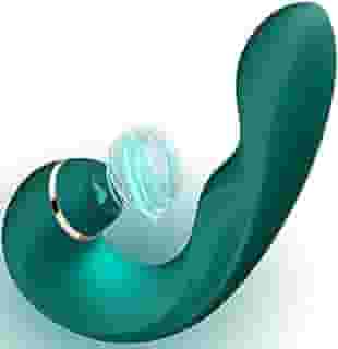 Sugador de Mamilos Sugador de Clitóris e Vibrador Feminino 2 em 1 Snake - 10 Níveis de Vibrações e 5 de Sucções