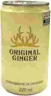Original Ginger Refrigerante de Gengibre, Pack com 6 Latas, 220ml, Bebida Refrescante