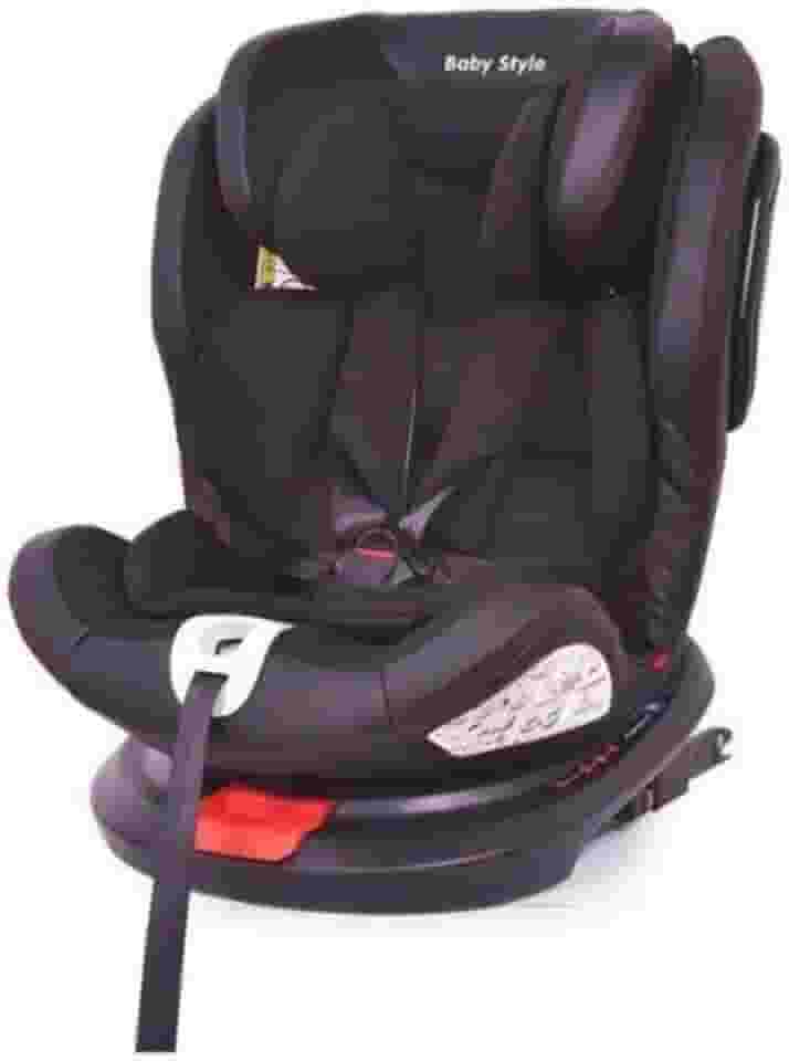 Cadeira Bebê Auto 0 a 36kg Isofix rotação 360º Baby Style Preto