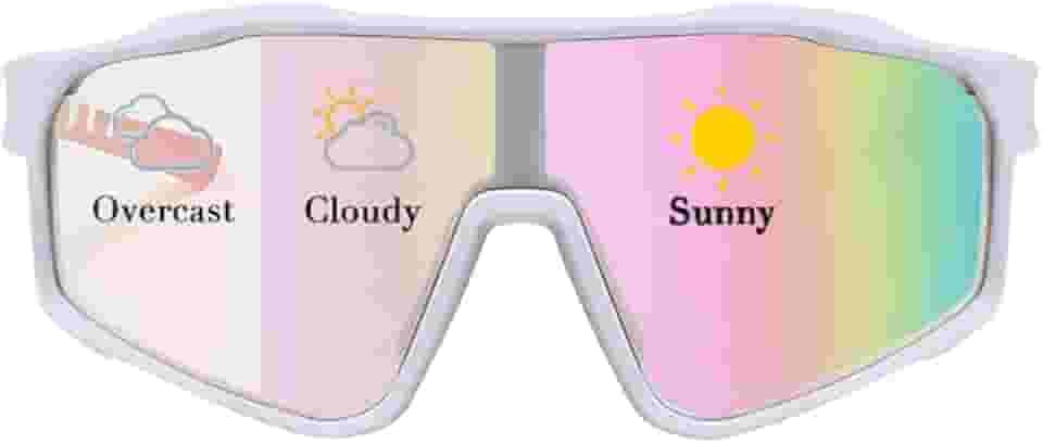 Óculos de sol esportivos fotocromáticos para homens e mulheres, ciclismo, proteção UV