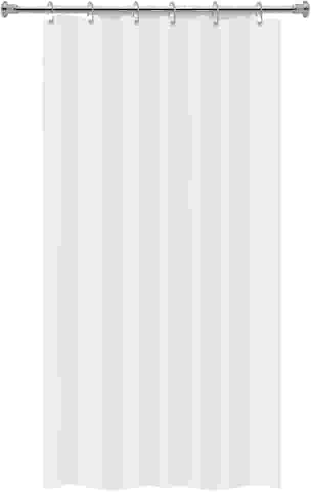 "Cortina Para Box Vinil Branca Impermeável Antimofo e Antiácaro, 1,38x1,98m, Com Ilhós, Material Resistente e Higienizável - Não acompanha Varão"