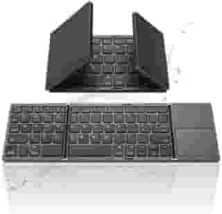 Teclado Dobrável, para Tablet, Mini Teclado Dobrável Portátil, Sem Fio com Touchpad, Portátil de Viagem Para IOS, Android, Windows, Mac Os