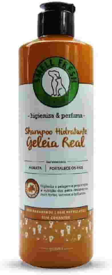 Shampoo Hidratante Smell Fresh - com Geleia Real - Sem Parabenos e Corantes - Para Cães e Gatos - Limpa e Hidrata - 500 mL