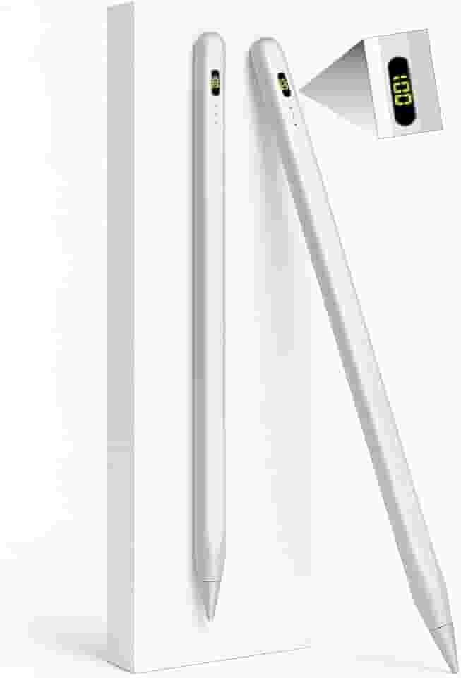 Caneta Touch Screen Stylus Compativel Com Display Android Tablet Notebooks - Recarregavel Carregamento Rapido Capacitiva Ponta Fina Com Alta Precisão Inclinação Sensibilidade Digital Universal