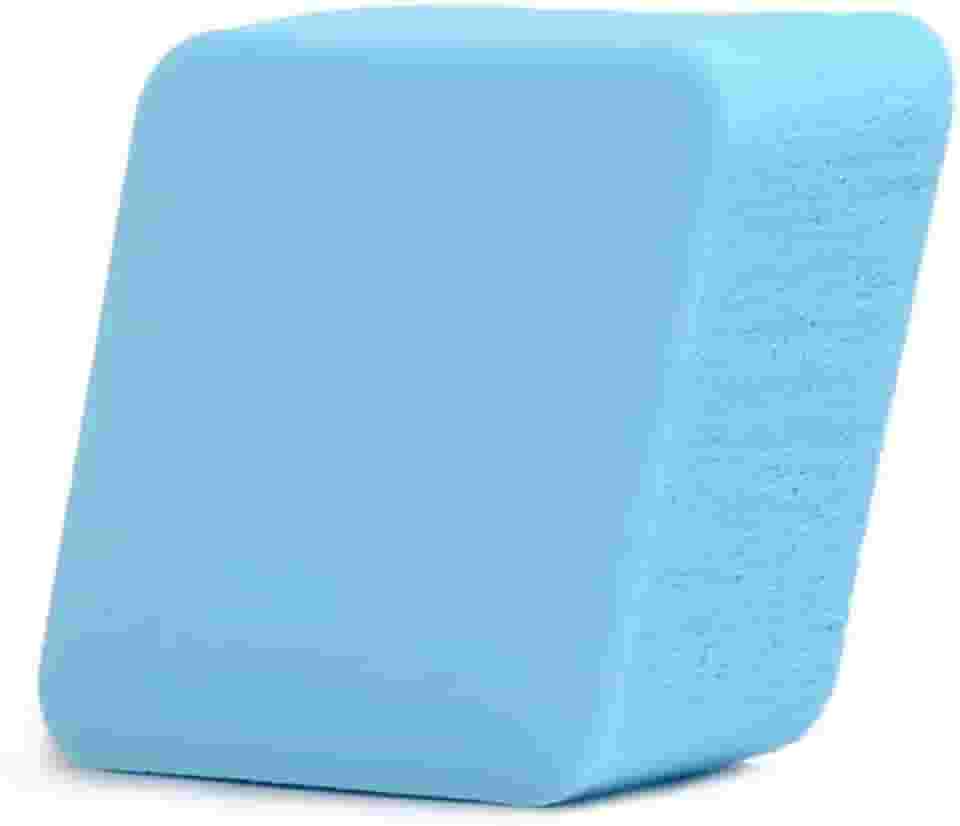 Esponja de maquiagem em forma de diamante - Conjunto de 4 peças de esponjas densas para uso úmido e seco (azul)