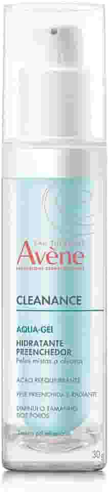 Avène Cleanance Aqua-Gel Hidratante Facial, Hidratante Facial com Niacinamida, P-Refinyl, Monolaurina e Água Termal Avène, Hidrata por 24h, Reduz Poros, Controla a Oleosidade e Uniformiza a Pele, 30g