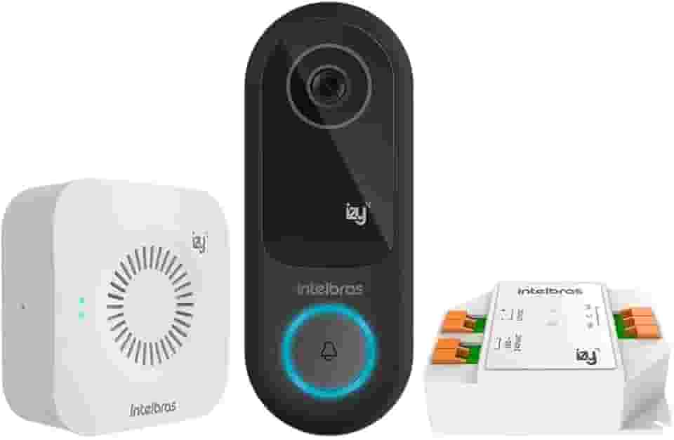 Vídeo Porteiro Izy Smart IVW 3000+ Preto Intelbras