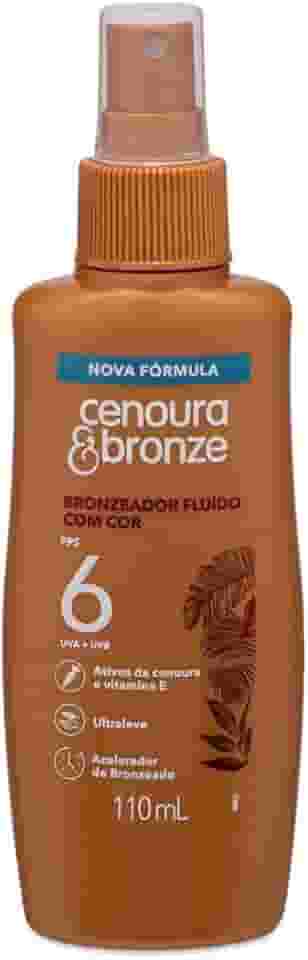Bronzeador Fluído com Cor FPS 6 Cenoura & Bronze 110ml