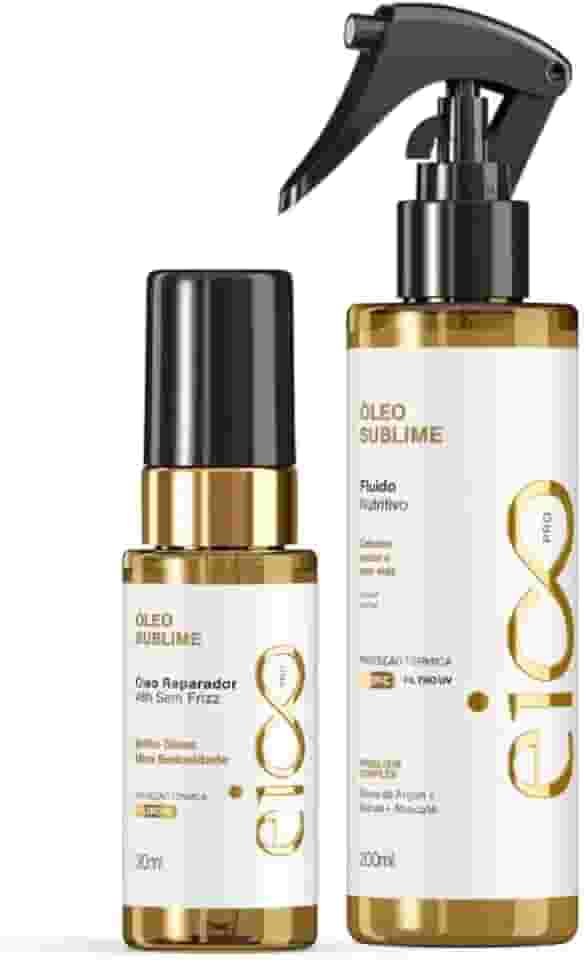 Protetor Térmico Fluído Sublime Eico-Pro 200ml e Óleo Finalizador Nutritivo Anti Frizz 30ml