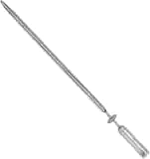 Espeto ESPADA Giratório, Inox, 65cm, Artinox Grill - Cabo Revestido em Alumínio