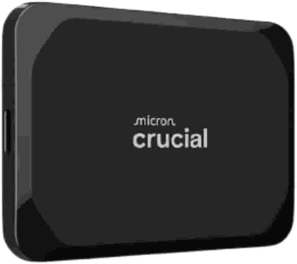 Crucial SSD portátil X9 de 1 TB, até 1050 MB/s, USB 3.2 USB-C, unidade de estado sólido externa, compatível com Windows, Mac e Android, armazenamento confiável para jogos, arquivos e backups, preto