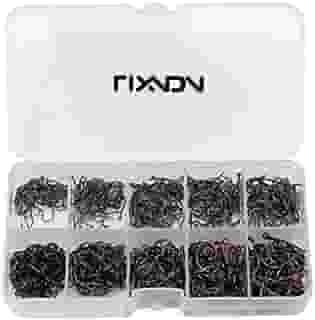 Kit Anzol Chinu 10 Tamanhos 3 Ao 12 Aço Carbono c/Estojo 600un