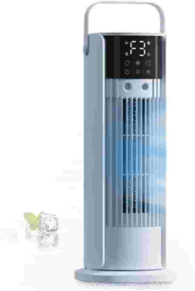 Ar Condicionado Portátil 4 em 1 Refrigerador de Ar Evaporativo, Ar Condicionado Móvel 3 Velocidades do Ventilador 10 Horas Temporizador e Sono para Escritório, Casa, Quarto