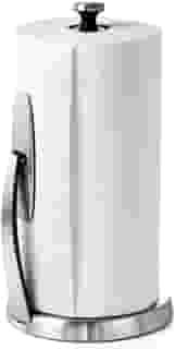 OXO Porta-toalha de papel Good Grips SimplyTear - Aço inoxidável (prata e preto)