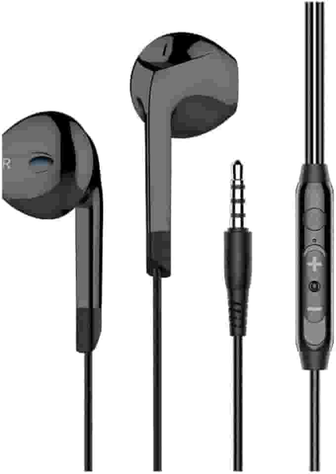 Fone de Ouvido P2 Earbud 3ª Geração - Som Intra-Auricular com Microfone Integrado. Compatível com Celulares, Tablets, Notebooks, PCs e Dispositivos de Áudio P2. (Preto)