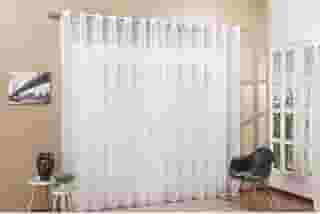 Cortina Roma Para Sala e Quarto 4,00 x 2,50 Admirare Cor:Branca