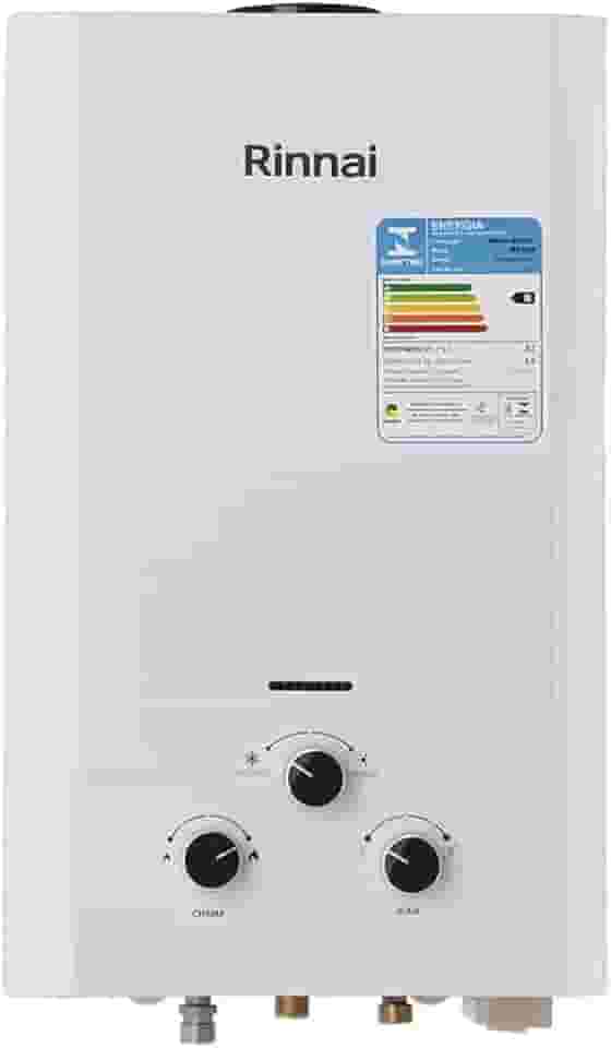 Rinnai M09-9 litros GN (Gás Natural) Branco - Aquecedor de Água a Gás Mecânico REU-M090 CFH