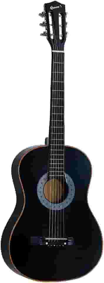 Violão Queen’s Acústico Clássico de 6 Cordas de Nylon em Madeira Natural Preto