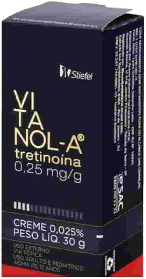Vitanol A 0,025% Creme Clareador de Melasma e Manchas na pele 30g