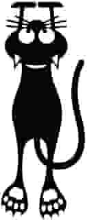 Kit Com 2 Marcador De Pagina Livro Gato Preto