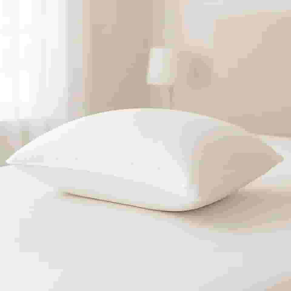 Travesseiro Pena de Ganso Fibras Importada Branco Macio Confortavel Antialergico Pluma De Ganso