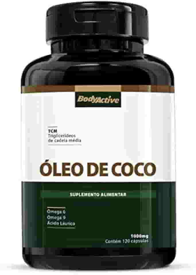 Óleo de Coco Extra Virgem 1000 MG 120 Cápsulas Bodyactive