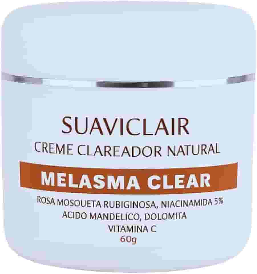 SUAVICLAIR MELASMA CLEAR 60G – SUAVICID NATURAL CREME CLAREADOR NATURAL DE MANCHAS E MELASMA