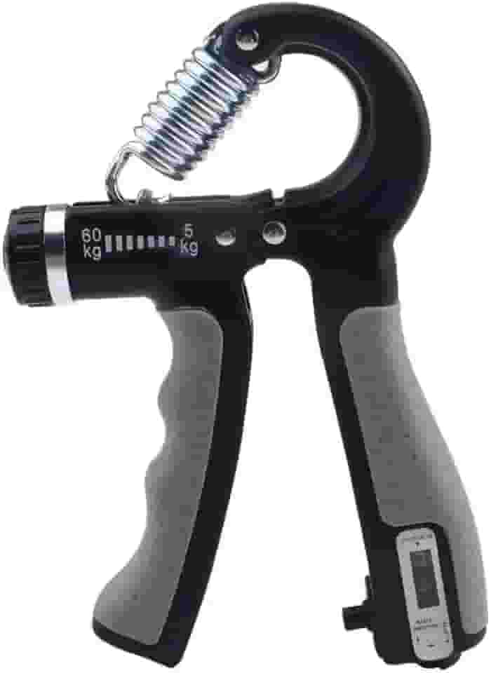 Hand Grip Exercitador de Mãos Ajustável 5–60kg – Com Contador, Portátil, Ergonômico e Ideal para Força e Reabilitação