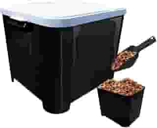 Porta Ração Pet Até 15 Kg + Pá Dosadora Container Para Ração(6 Litros)