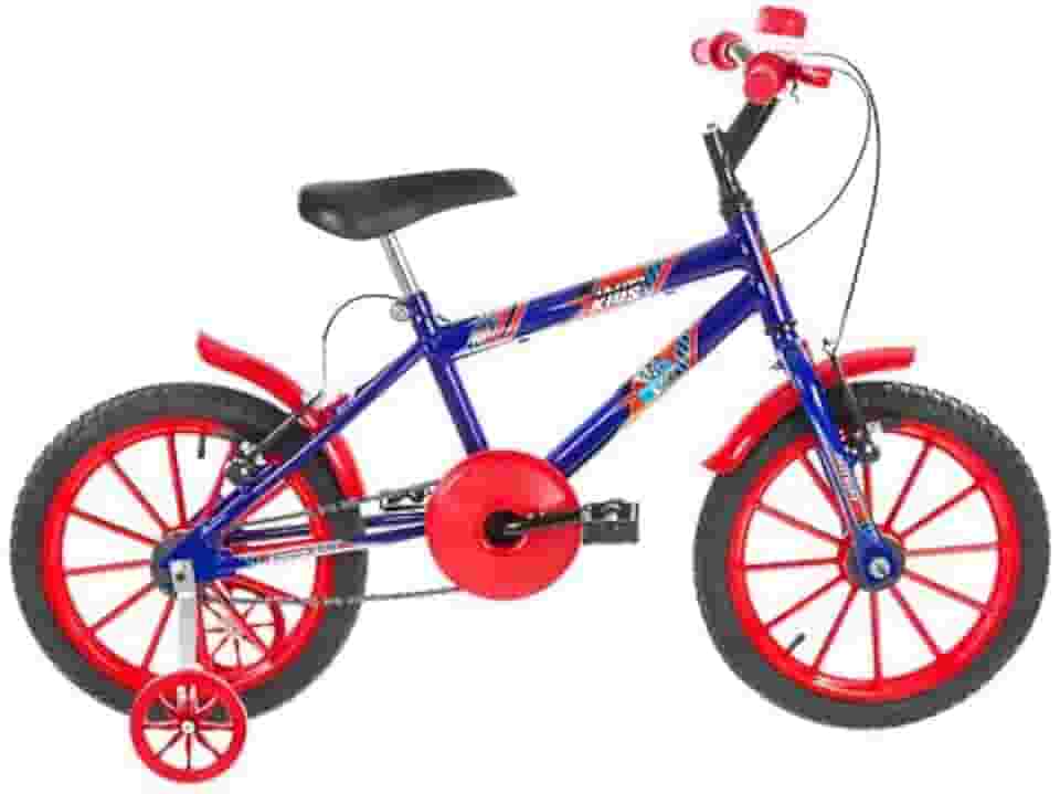 Bicicleta Infantil Aro 16 Menino/Menina Ultra Bikes Kids Azul/Vermelho