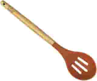 Escumadeira de Silicone com Cabo em Madeira A31,5Cm Terracota Fracalanza - Full Fit