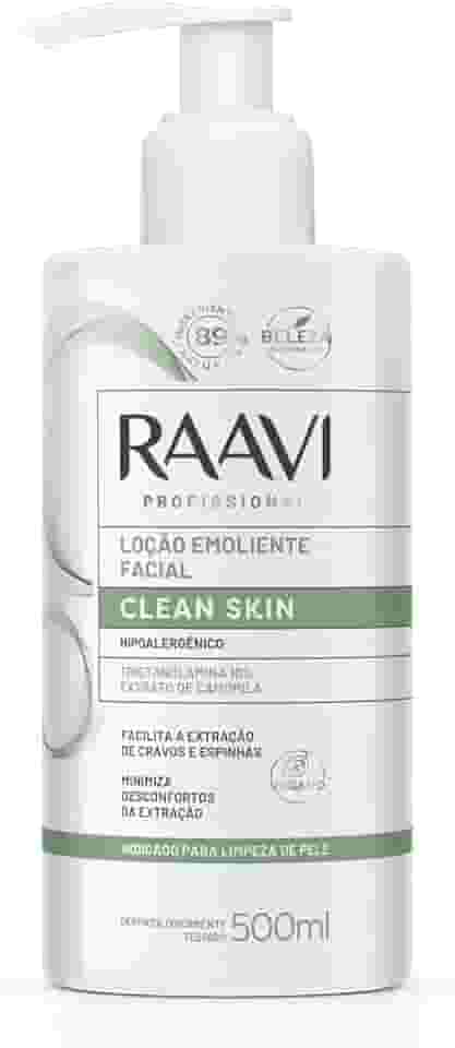 Loção Emoliente Facial Clean Skin Raavi 500 Ml