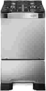 Fogão 4 Bocas Mueller Decorato Vetro Inox Bivolt com Mesa de Vidro