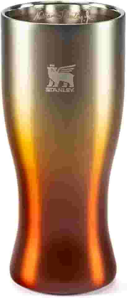 Stanley - Copo Térmico Pilsner, 444ml, Copo para Bebidas Frias ou Quentes, Amber Haze