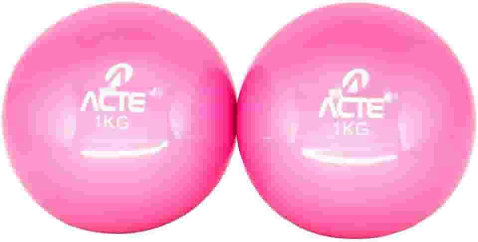 Acte, Par de Bolas Tonificadoras de 1Kg - Rosa