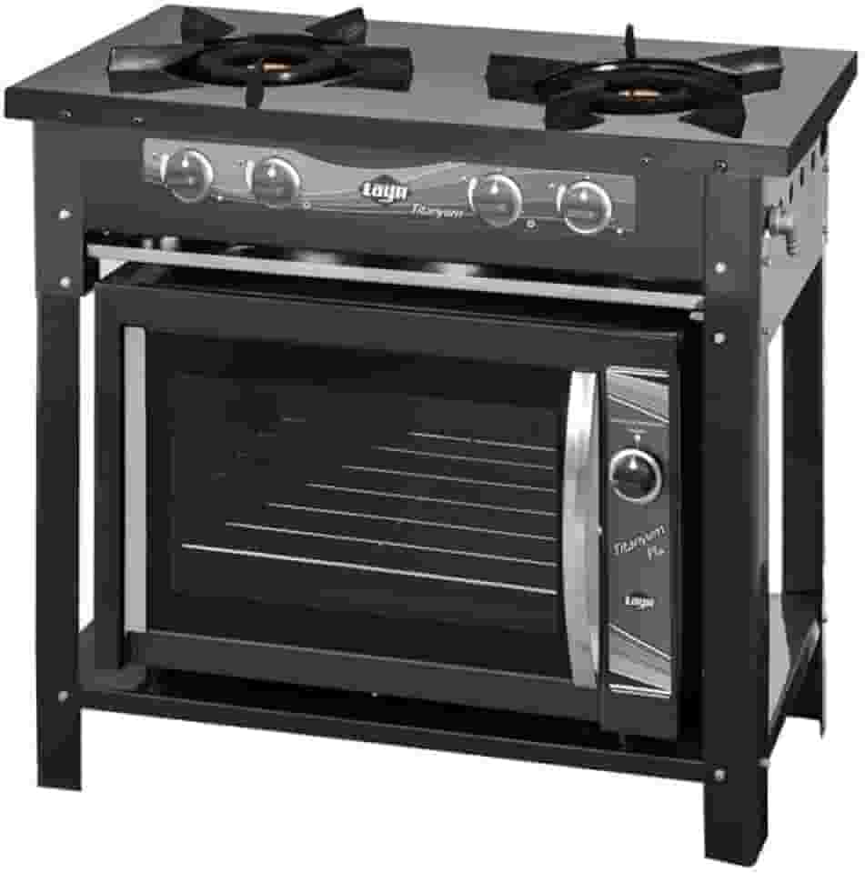Fogao Titanyum Esmaltado Industrial 2 bocas + Forno a gas Titanyum Plus Industrial
