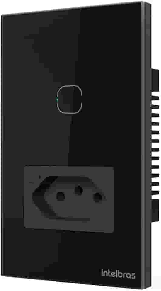Tomada com Interruptor Inteligente Wi-Fi ETS 2001 Preto Intelbras