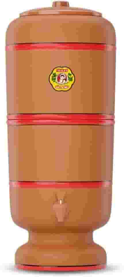 Filtro De Barro São João Stéfani 8 Litros 2 Velas Tripla Ação e 2 Boias.