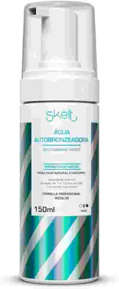 Skelt Água Autobronzeadora 150ml | Ácido Hialurônico, 100% Natural, Bronze Natural e Uniforme, Pele Hidratada e Saudável, Duração de 7 a 12 Dias | Todos os Tipos de Pele